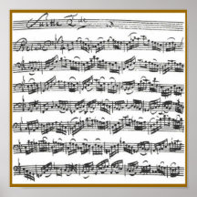 Suite de violoncelle de Bach Posters