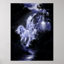 Suivez le clair de lune affiches