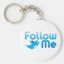 Suivez-moi M. Funny Parody de gazouillement Porte-clefs