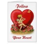 Suivez votre coeur cartes de vœux