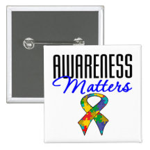 Sujets de sensibilisation sur l'autisme badges