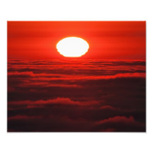 Sun au-dessus de brouillard photographies d’art