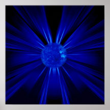 Sun bleu poster