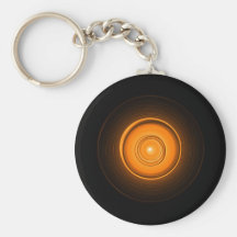 Sun en céramique orange porte-clés