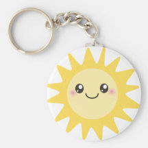 Sun heureux mignon porte-clé