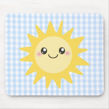 Sun heureux mignon tapis de souris