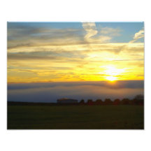 Sun hors du brouillard impression photographique