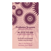Sun Rosea avec le carte de visite de logo