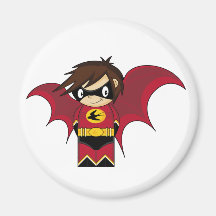 Super héros à ailes magnets pour réfrigérateur