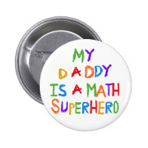 Super héros de maths badges avec agrafe