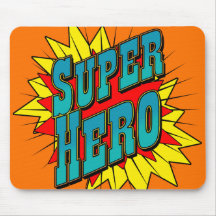 Super héros tapis de souris