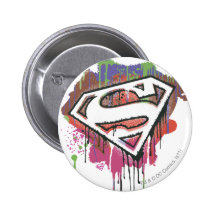Superman - logo tordu d'innocence pin's avec agrafe