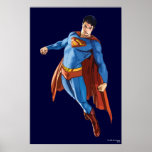 Superman regardant vers le bas affiche