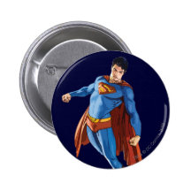 Superman regardant vers le bas badges avec agrafe