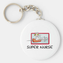 supernurse - infirmière humoristique de bande dess porte-clés