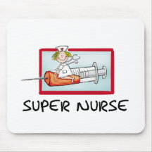 supernurse - infirmière humoristique de bande dess tapis de souris