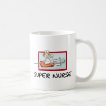 supernurse - infirmière humoristique de bande dess tasse