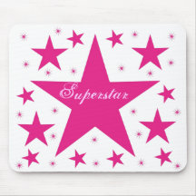 Superstar Mousepad, rose Tapis De Souris