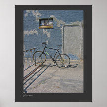 Support de bicyclette urbain poster