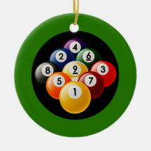SUPPORT DE NEUF BILLARDS DE BOULE DÉCORATIONS POUR SAPINS DE NOËL