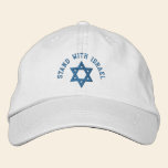 Support d'étoile de David avec l'Israël casquettes brodées