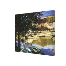 Sur la banque de la Seine, Monet, impressionisme v Toiles Tendues Sur Châssis