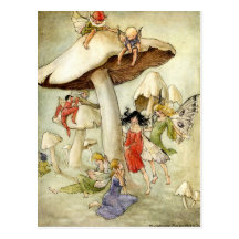 "Sur la carte postale de colline de champignon" -