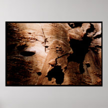 Sur la copie en bois poster