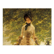Sur la Tamise par James Tissot, réalisme vintage Cartes Postales