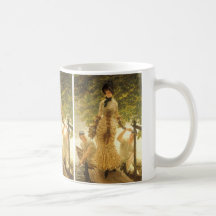Sur la Tamise par James Tissot, réalisme vintage Mugs À Café