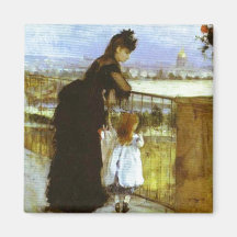 Sur le balcon, aimant de Berthe Morisot
