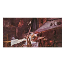 Sur le fourneau par Fragonard Jean Honoré (meilleu Cartes De Vœux Avec Photo