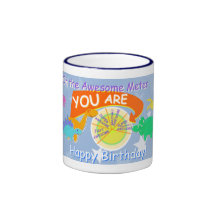 Sur le mètre impressionnant vous êtes anniversaire mugs à café
