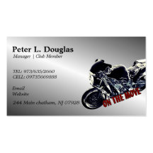 SUR LE MOUVEMENT ! %PIPE% MOTOCYCLE FRAIS MOTOCYCL CARTES DE VISITE PERSONNELLES
