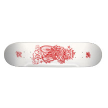 Sur l'inclinaison plateaux de skateboards customisés