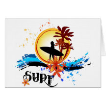 Surf Carte De Vœux