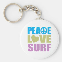 Surf d'amour de paix porte-clef