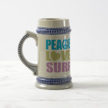 Surf d'amour de paix tasse à café