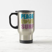 Surf d'amour de paix tasses à café