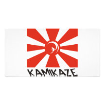 Surf de kamikaze cartes avec photo
