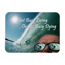 Surfer dans le tube, aimant inspiré magnets rectangulaires
