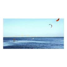 Surfer de cerf-volant cartes avec photo