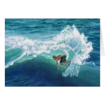 Surfer de Skimboard Cartes De Vœux