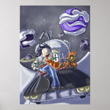 Surfer de Spaceway Poster