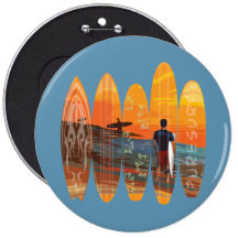 Surfer pur badge avec épingle