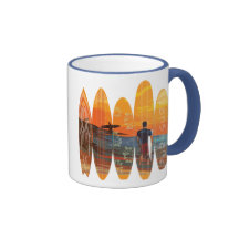 Surfer pur mugs
