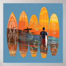 Surfer pur posters