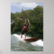 Surfer tandem chez Noosa 2009 Posters