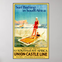 Surfer vintage posters