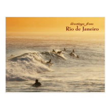 "Surfers, carte postale de Rio de Janeiro"